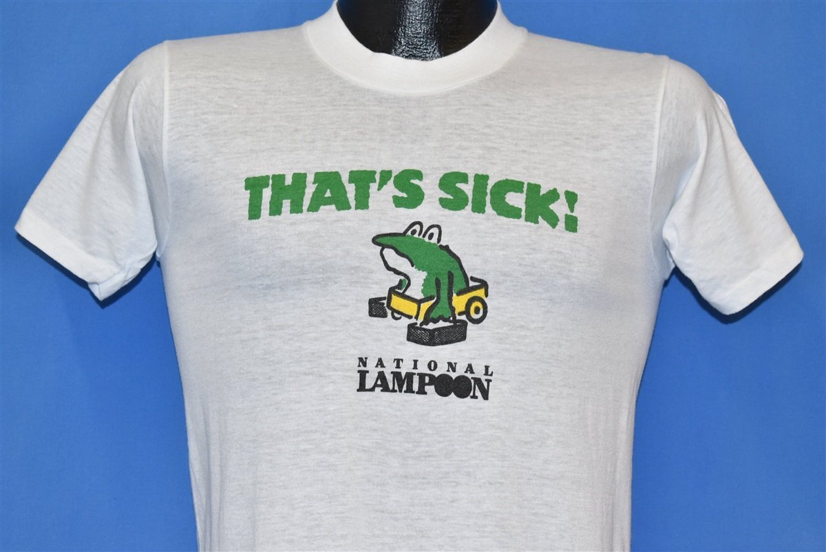 70s That's Sick National Lampoon Frog Comedy t-shirt Small product image 1