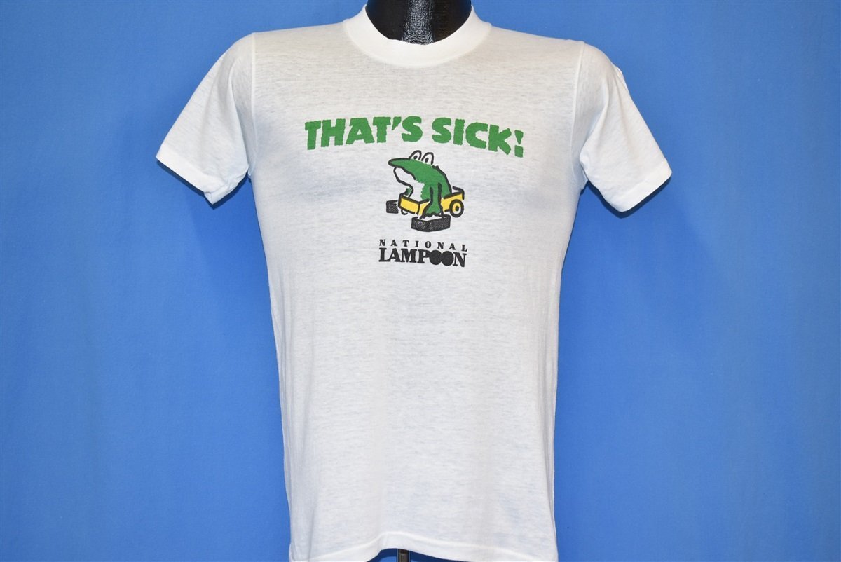 70s That's Sick National Lampoon Frog Comedy t-shirt Small product image 2