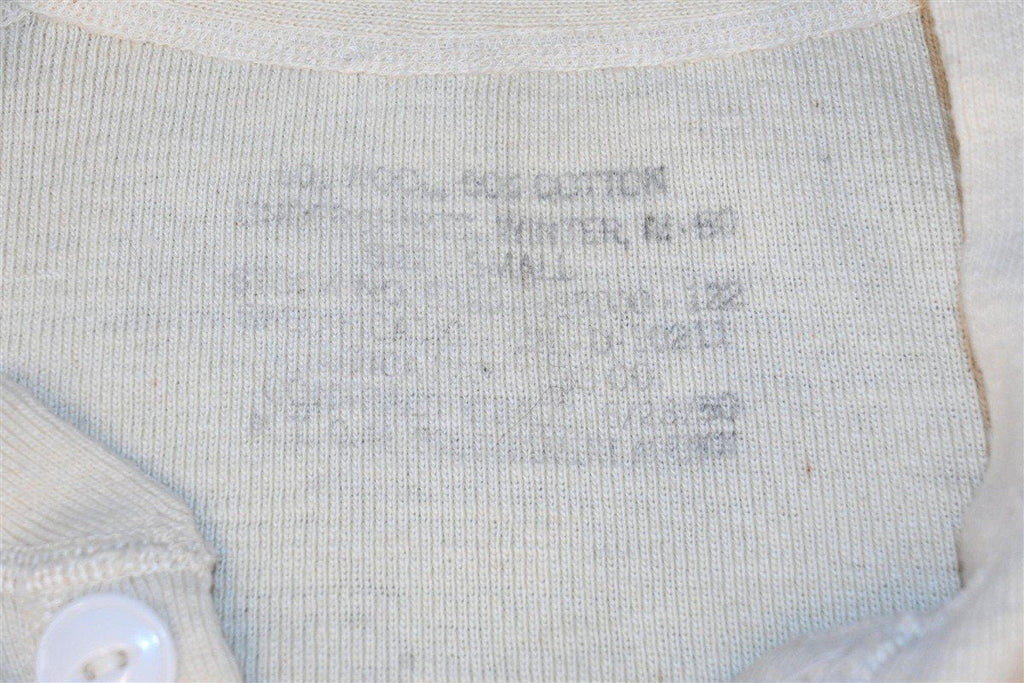 50s US Military Undershirt Henley Rib Knit Thermal t-shirt product image 5