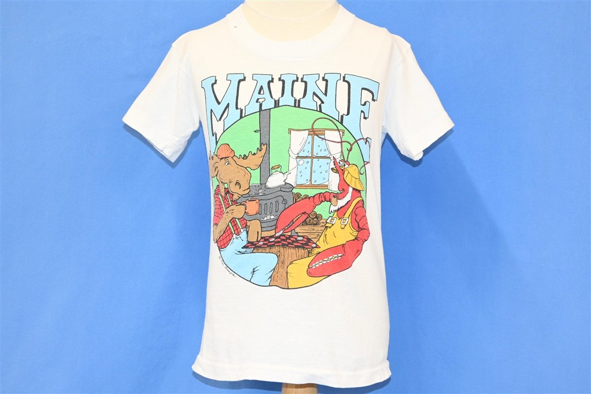 80s Maine Moose Lobster Funny State t-shirt Youth Medium product image 2