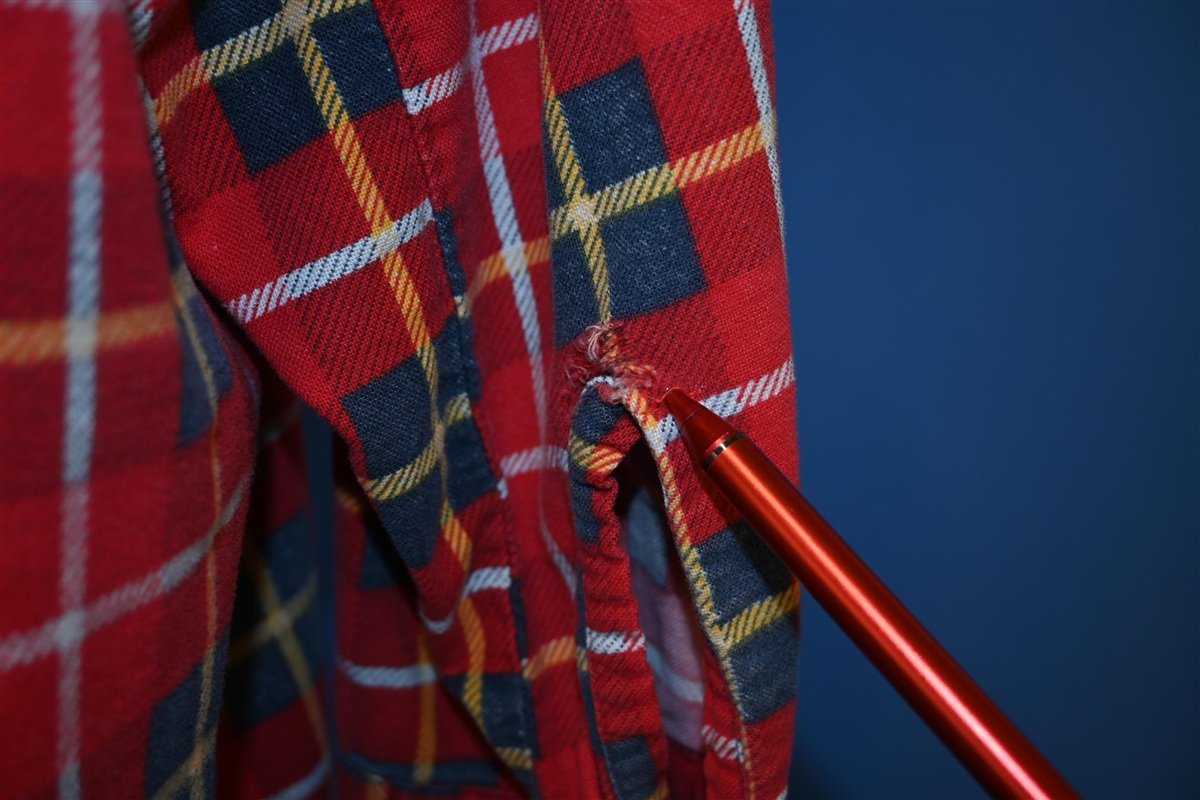90s JCPenney Red Plaid Flannel Button Down Shirt Extra Large product image 3