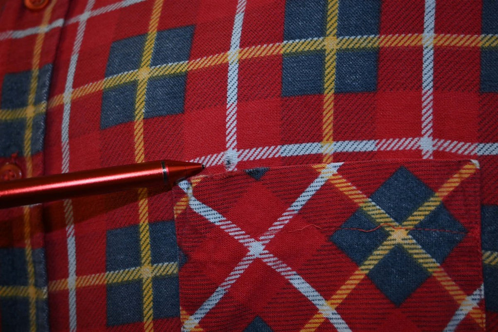 90s JCPenney Red Plaid Flannel Button Down Shirt Extra Large product image 4