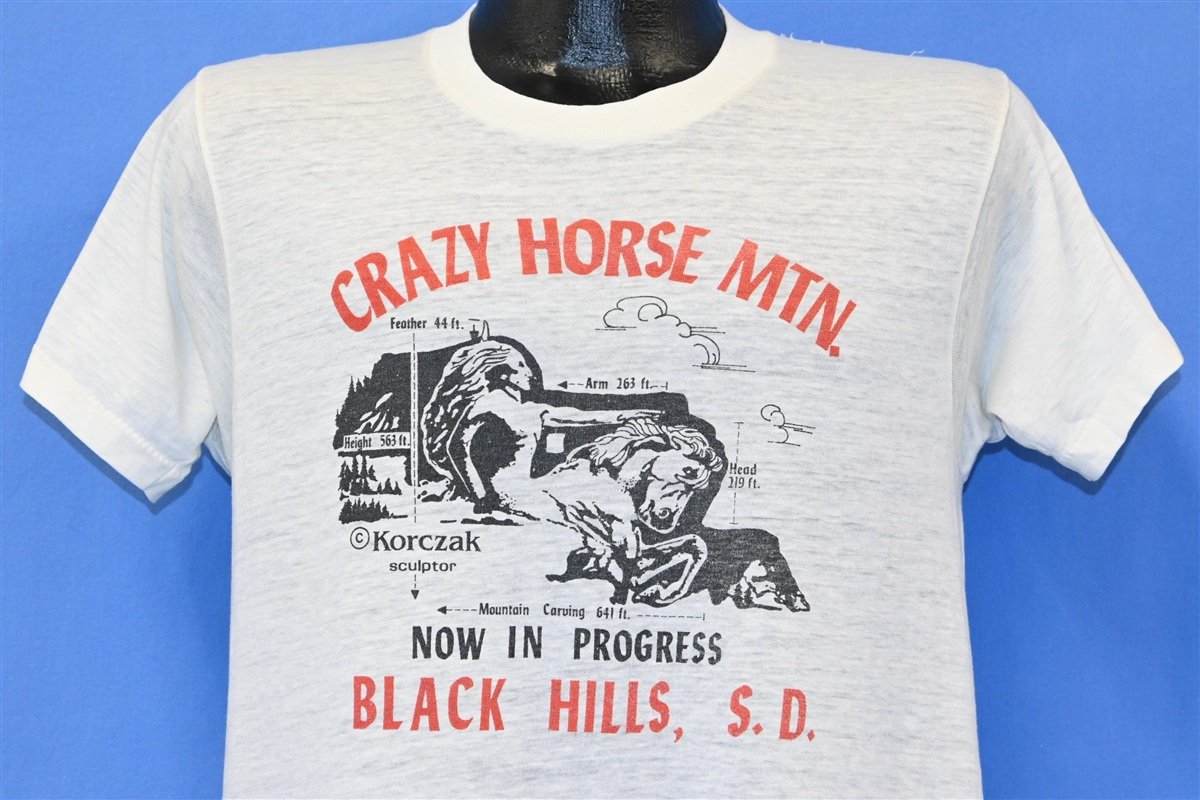 80s Crazy Horse Mountain Black Hills Distressed t-shirt product image 1