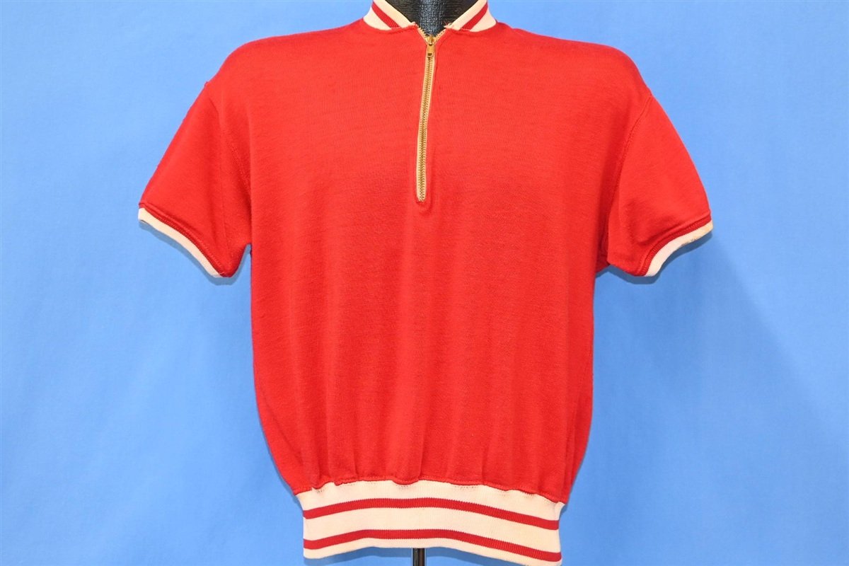 50s Powers #14 Wirt Red Quarter Zip Jersey t-shirt Large product image 2