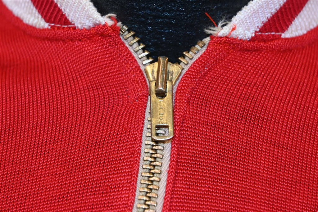 50s Powers #14 Wirt Red Quarter Zip Jersey t-shirt Large product image 8