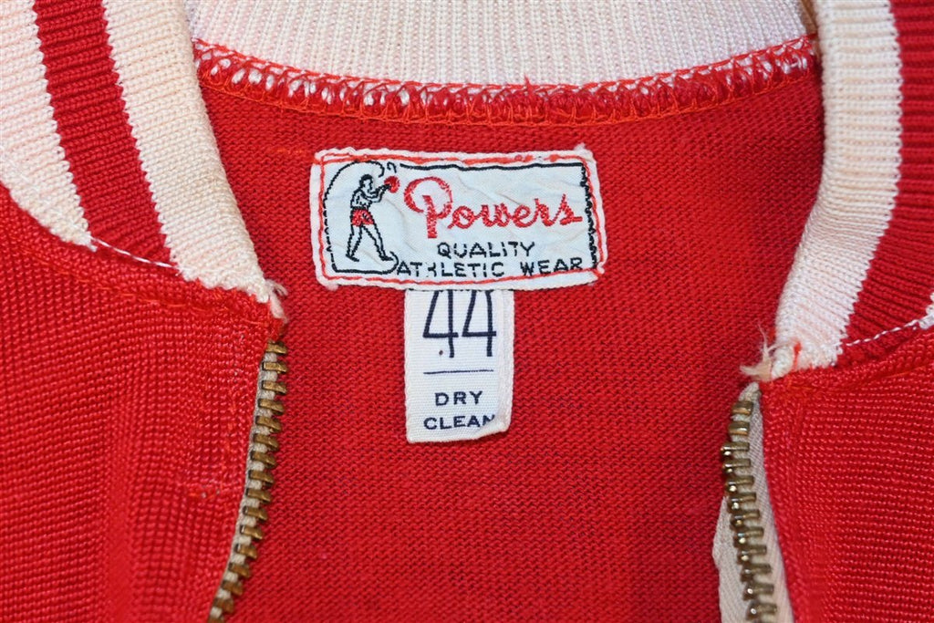 50s Powers #14 Wirt Red Quarter Zip Jersey t-shirt Large product image 9