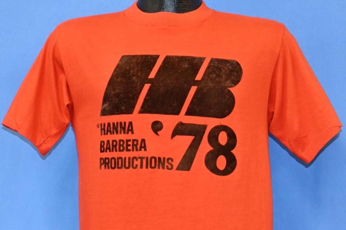 70s Hanna-Barbera Productions '78 Red Flocked t-shirt Medium product image 1