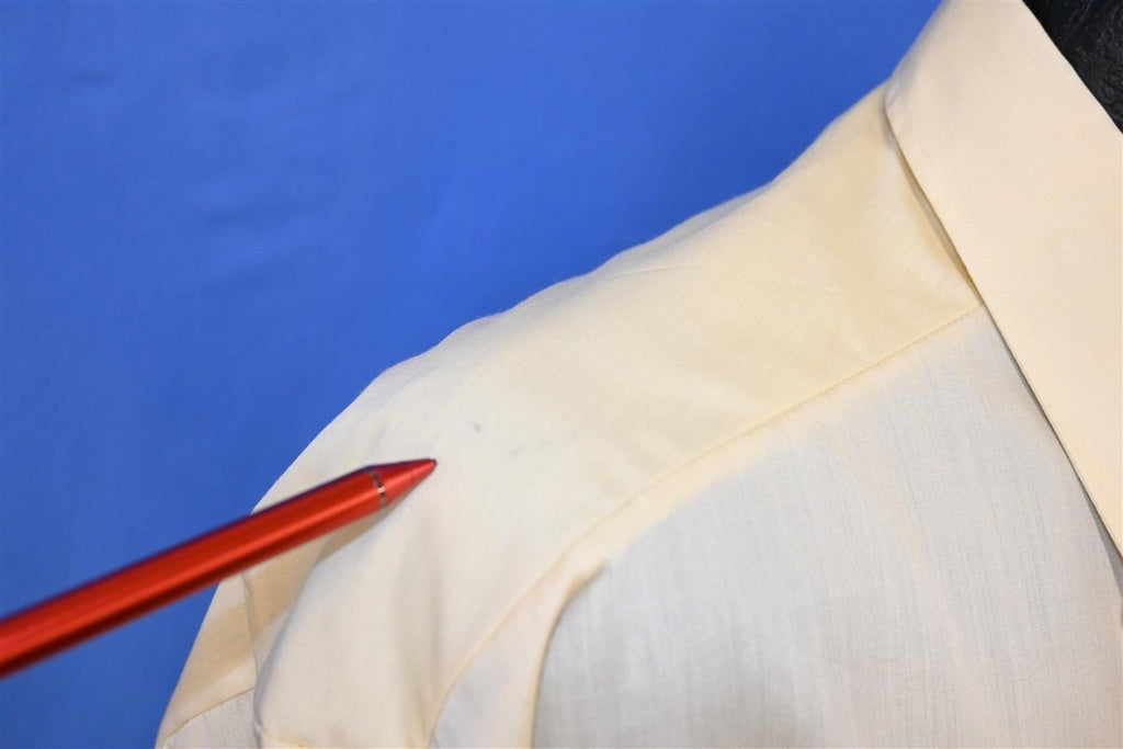 70s After Six Yellow Ruffled Button Down Tuxedo Shirt XXL product image 4
