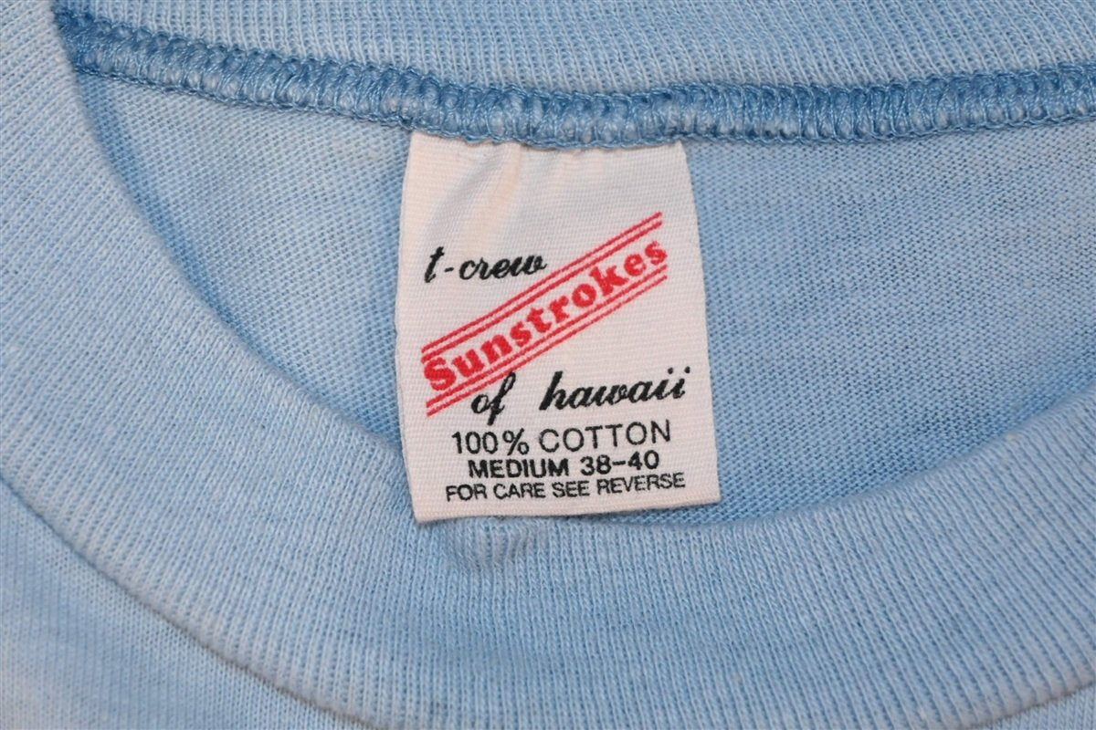70s Suck 'Um Up! Hawaii Sunstrokes Blue t-shirt Medium product image 4