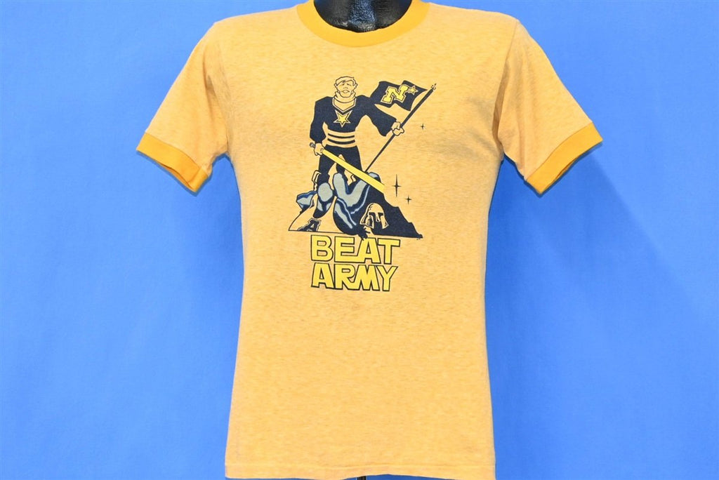 70s US Naval Academy Beat Army Yellow Military t-shirt Small product image 2
