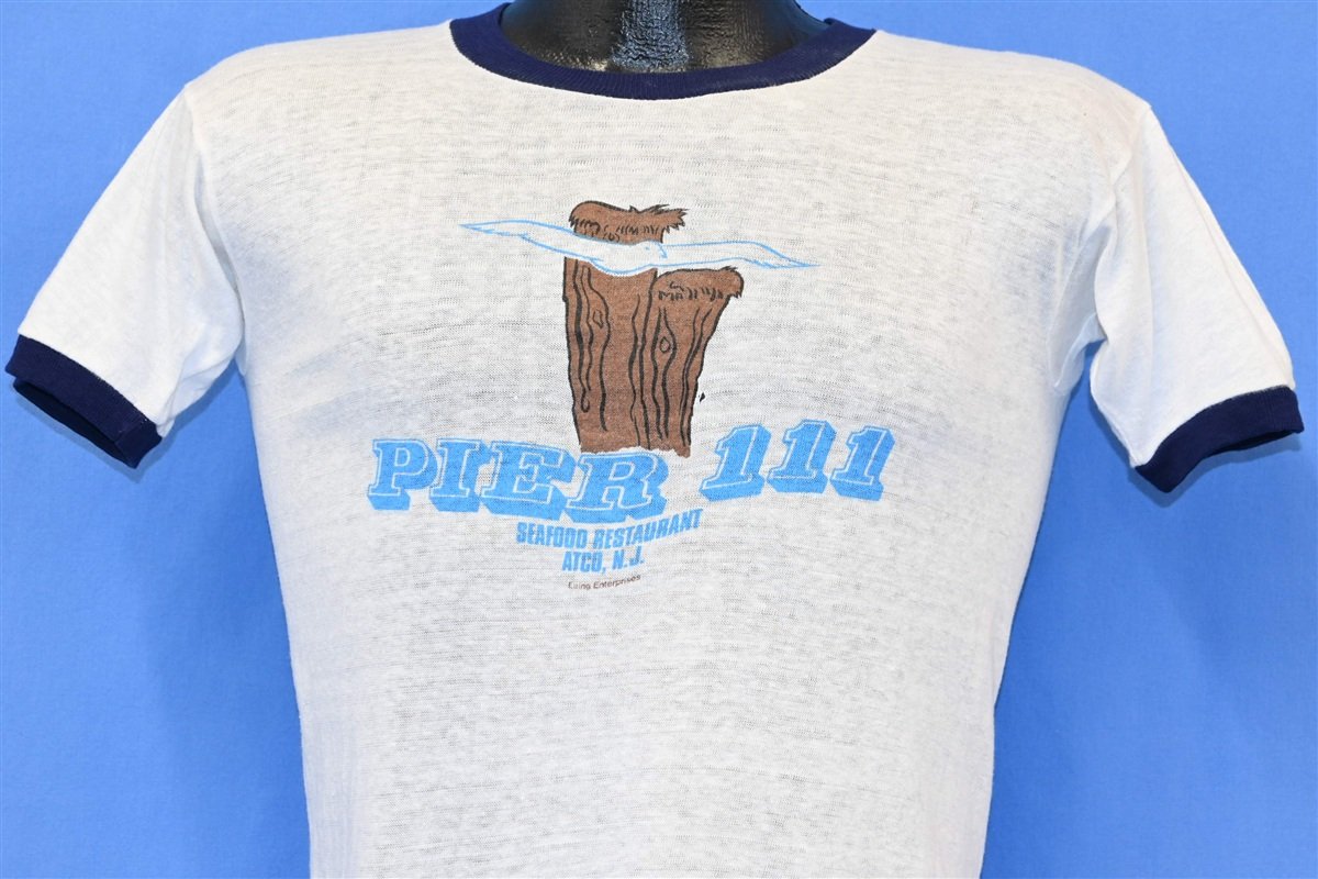 70s Pier 111 Seafood Restaurant New Jersey Ringer t-shirt product image 1