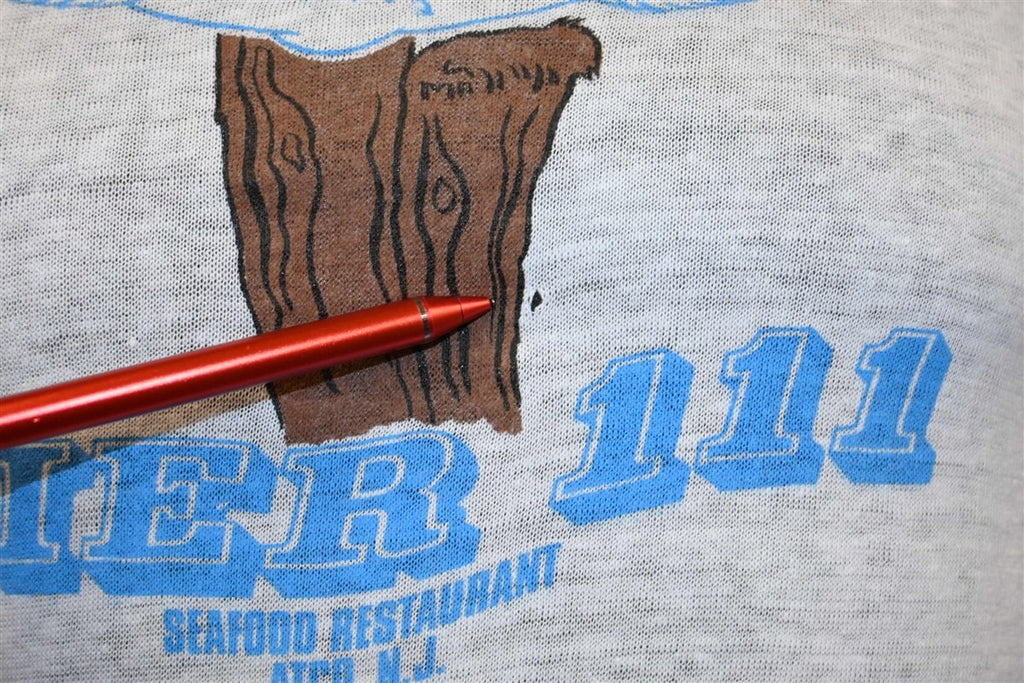70s Pier 111 Seafood Restaurant New Jersey Ringer t-shirt product image 3