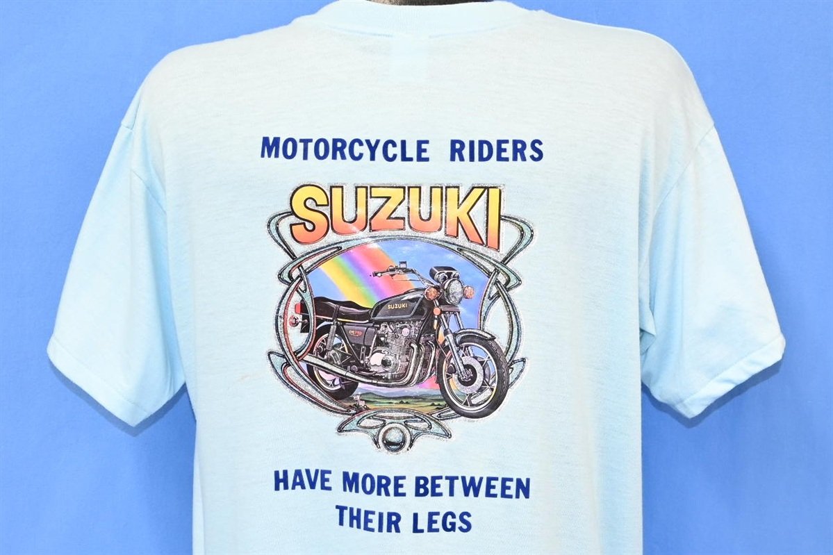 70s Suzuki Motorcycle Riders Have More t-shirt Extra Large product image 1