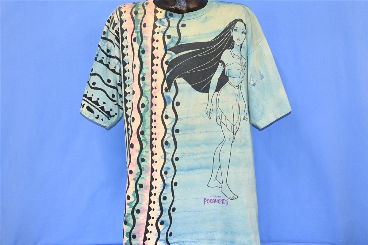 90s Disney Pocahontas All Over Print Tie Dye t-shirt XXL product image 2