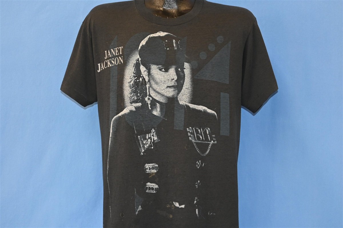 90s Janet Jackson Rhythm Nation Tour 1990 Black t-shirt product image 8