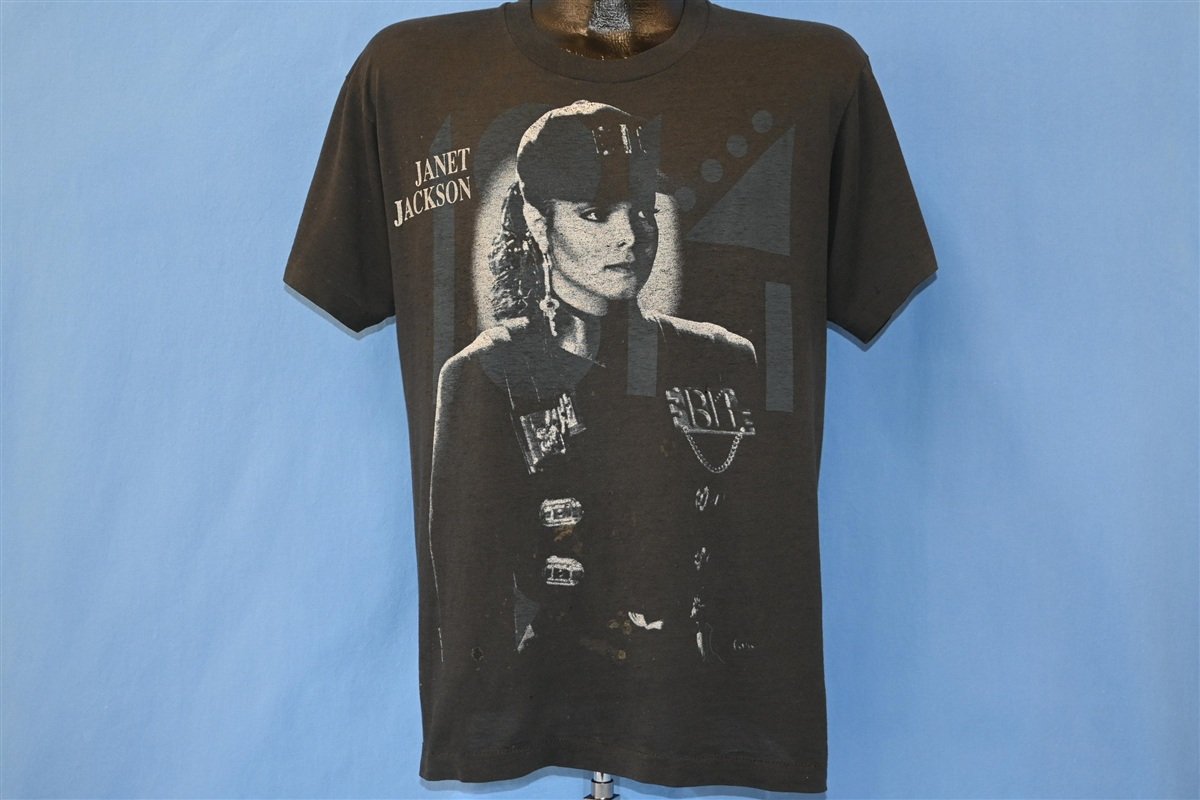90s Janet Jackson Rhythm Nation Tour 1990 Black t-shirt product image 2