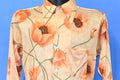 70s Whitehall Orange Poppies Floral Disco Shirt Small product image 1