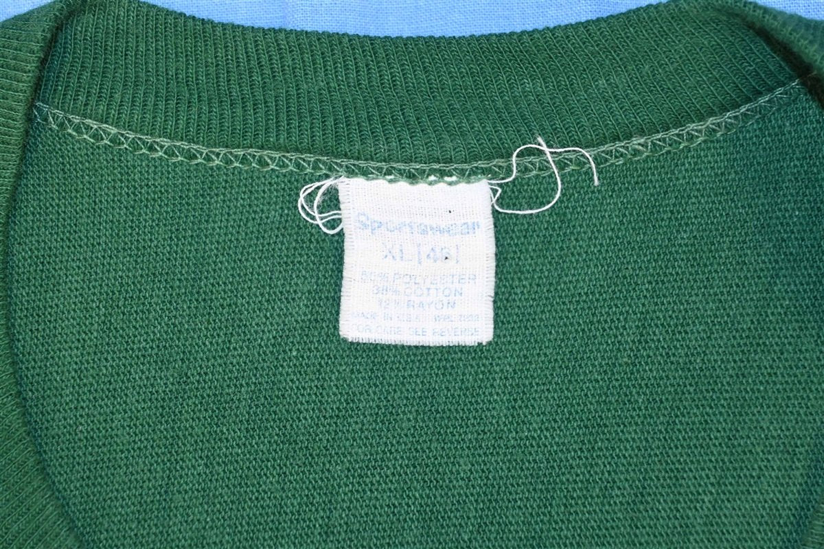 70s Salado Texas Green Rayon Tri Blend Ringer t-shirt Medium product image 3