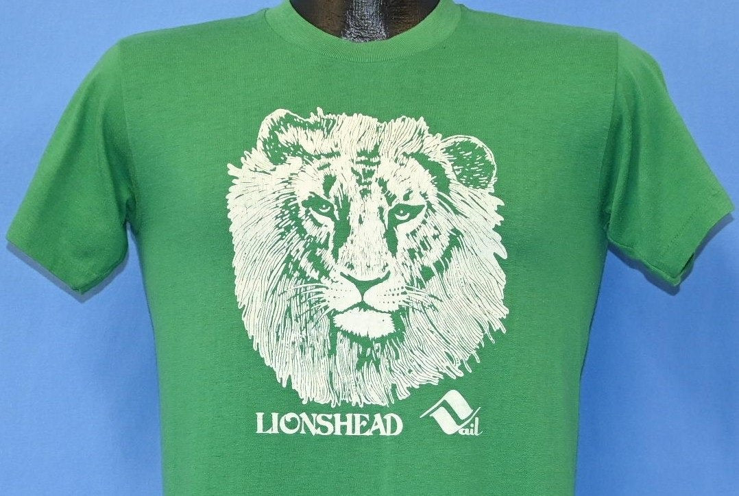 70s Lionshead Village Vail Colorado Green Skiing t-shirt product image 1
