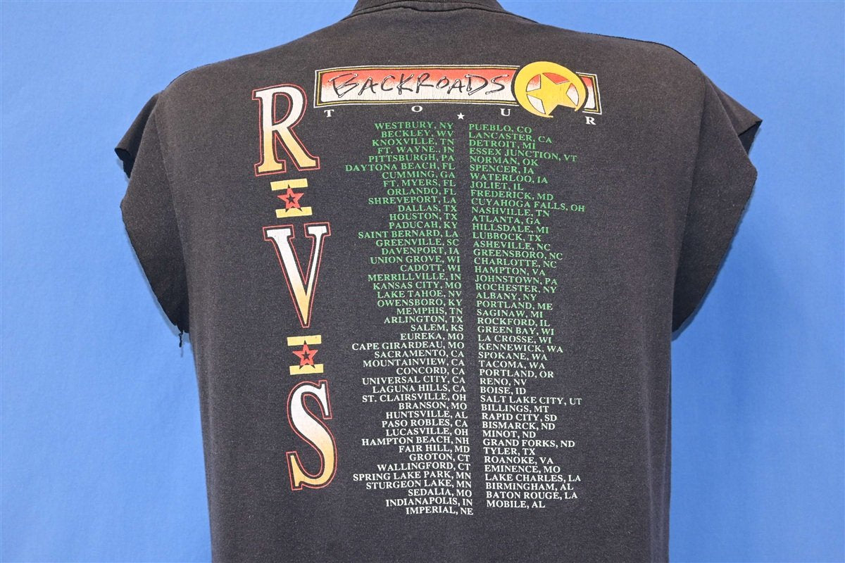 90s Ricky Van Shelton Backroads Tour 1991 Cut Off t-shirt product image 3