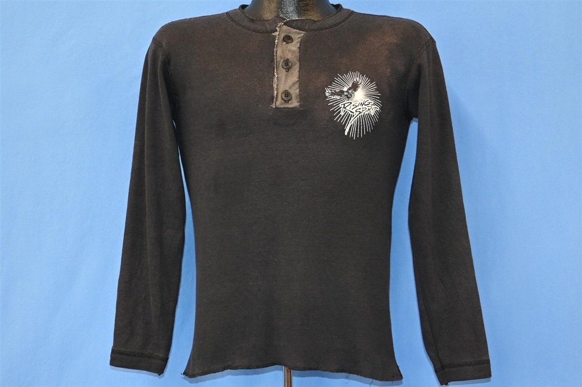 80s Rising Spirit Buffalo Shirts Rib Knit Henley t-shirt product image 3