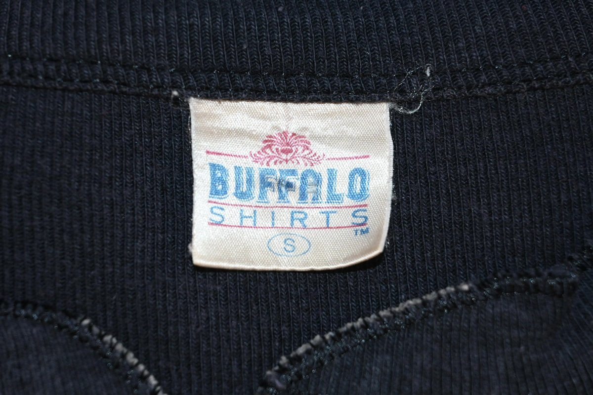 80s Rising Spirit Buffalo Shirts Rib Knit Henley t-shirt product image 7