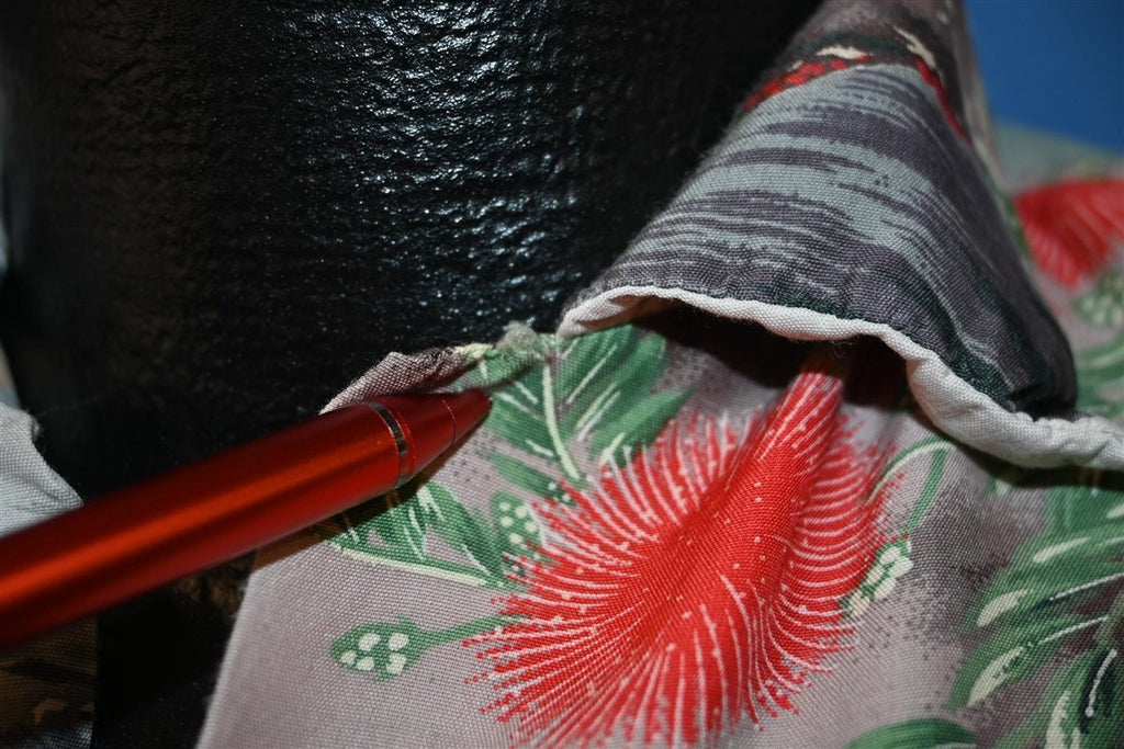 60s Beach Scene Palm Trees Button Down Hawaiian Shirt Medium product image 5