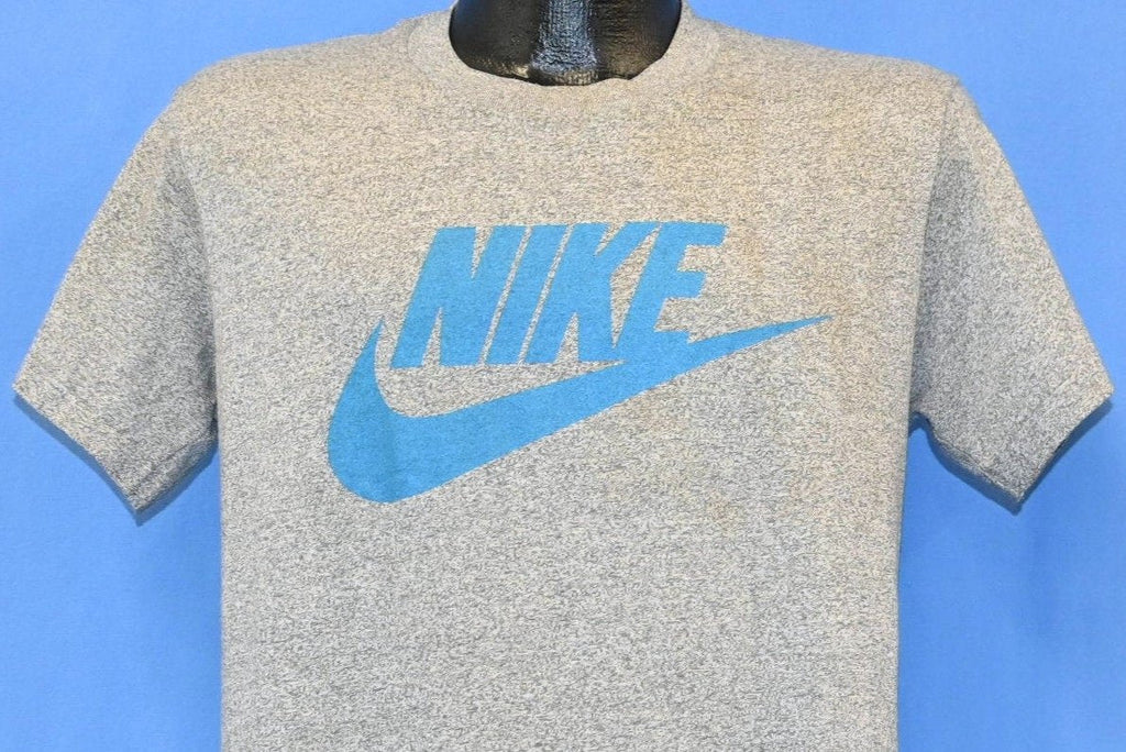80s Nike Swoosh Logo Heathered Gray Sports t-shirt Medium product image 1