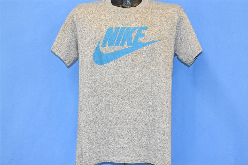 80s Nike Swoosh Logo Heathered Gray Sports t-shirt Medium product image 2