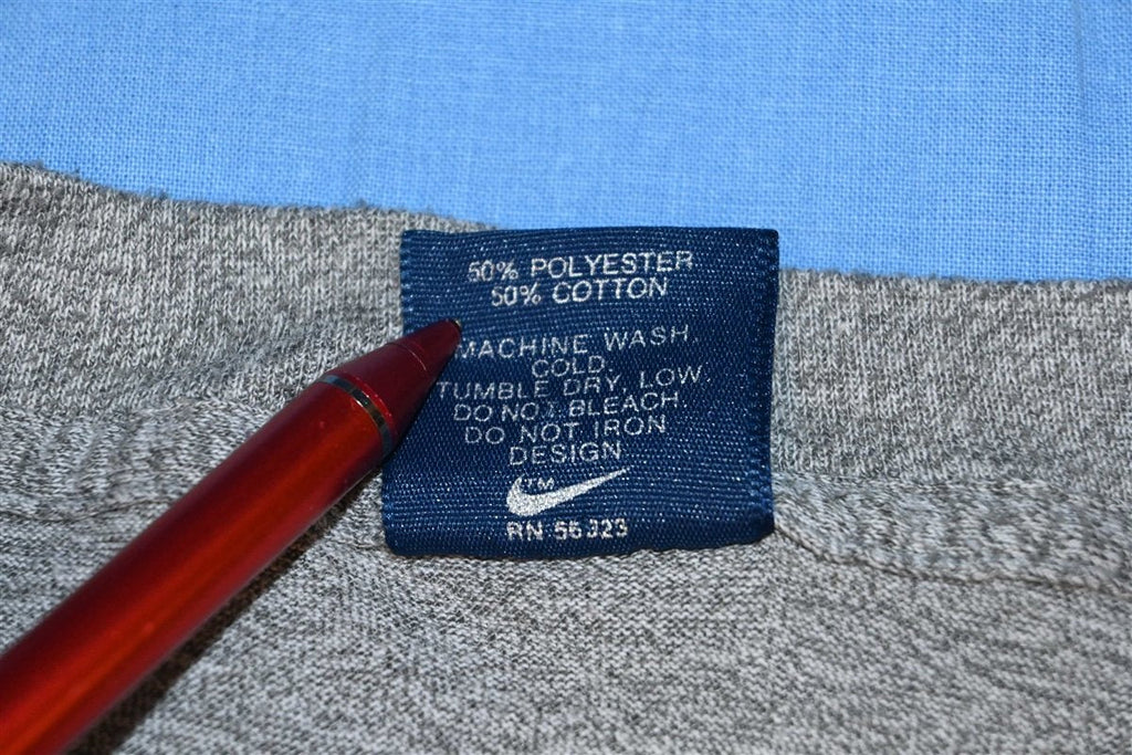 80s Nike Swoosh Logo Heathered Gray Sports t-shirt Medium product image 5