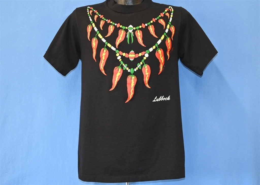 90s Lubbock Texas Chili Pepper Necklace t-shirt Medium