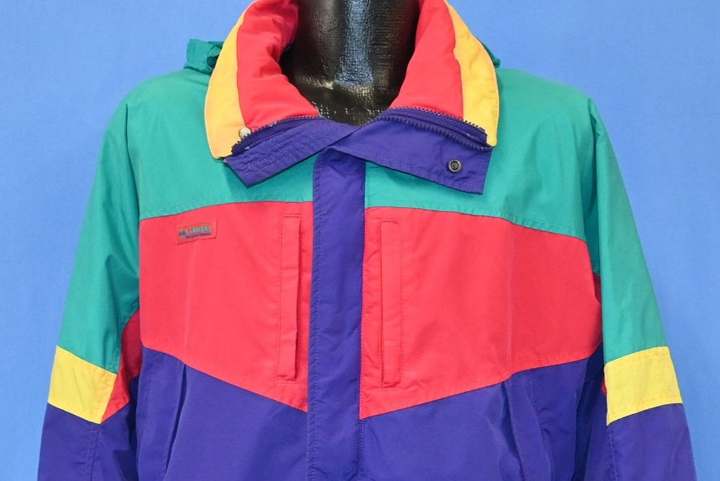 90s Columbia Colorblocked Zip Out Hood Outdoor Jacket Medium product image 1