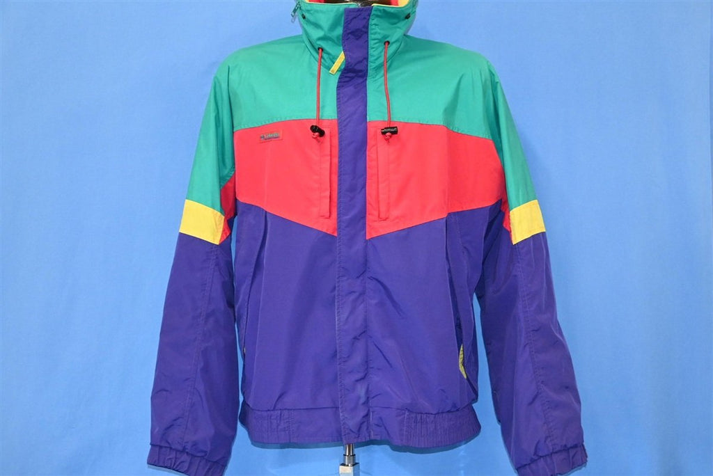 90s Columbia Colorblocked Zip Out Hood Outdoor Jacket Medium product image 3