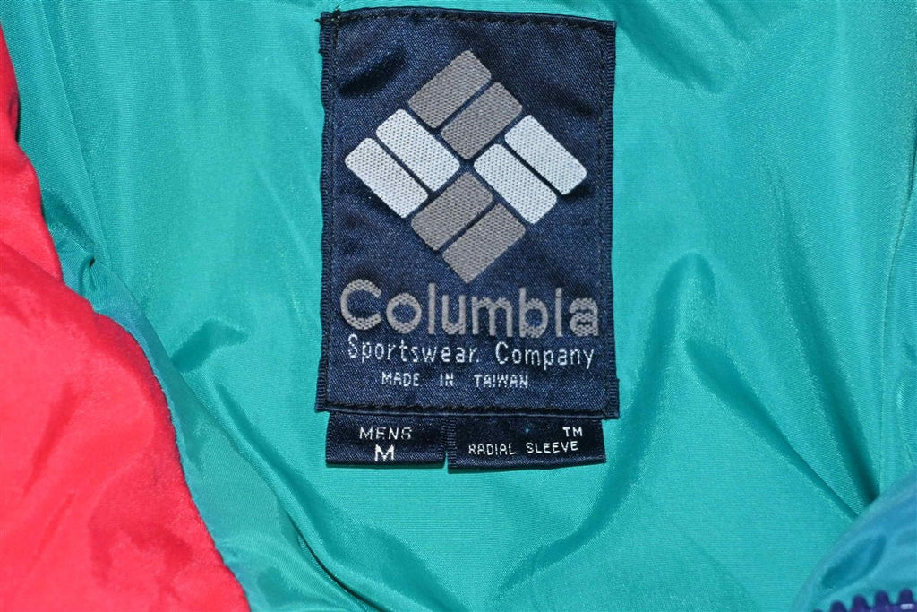 90s Columbia Colorblocked Zip Out Hood Outdoor Jacket Medium product image 9
