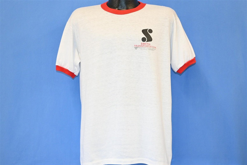 80s Smith Transportation Trucking Ringer t-shirt Extra Large product image 3