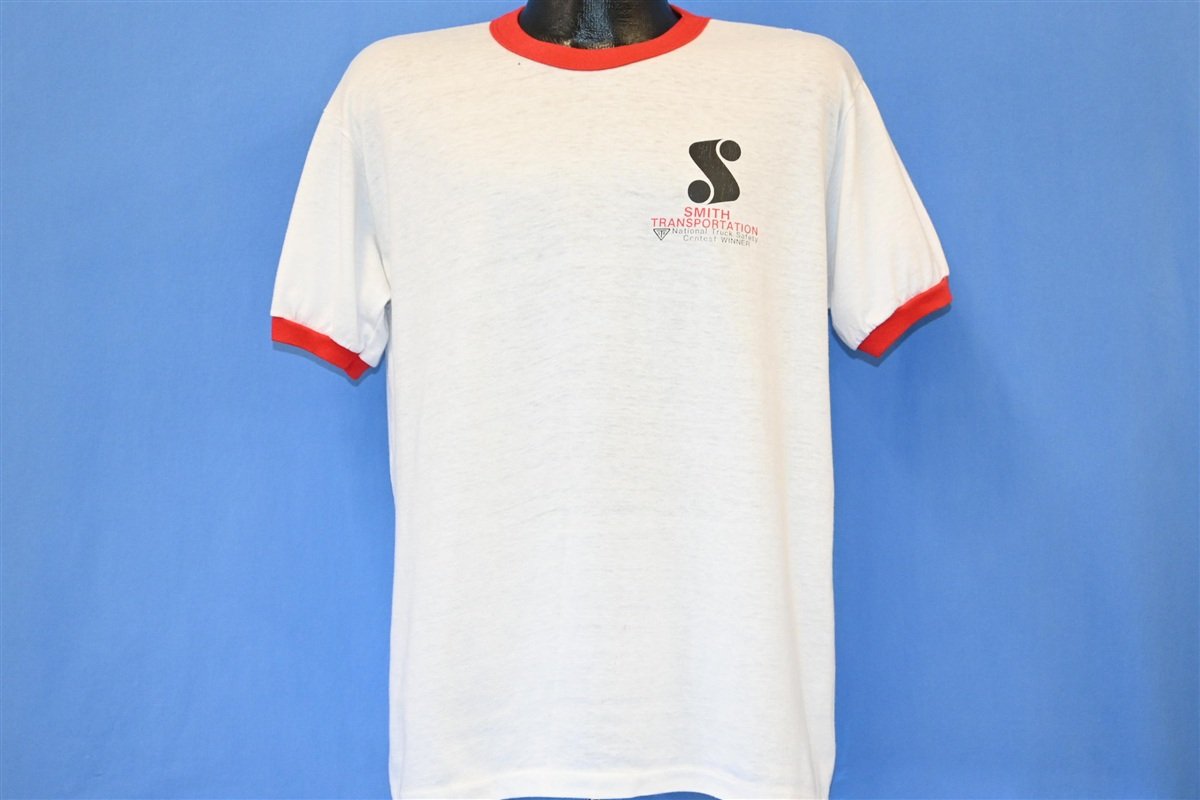 80s Smith Transportation Trucking Ringer t-shirt Extra Large product image 3