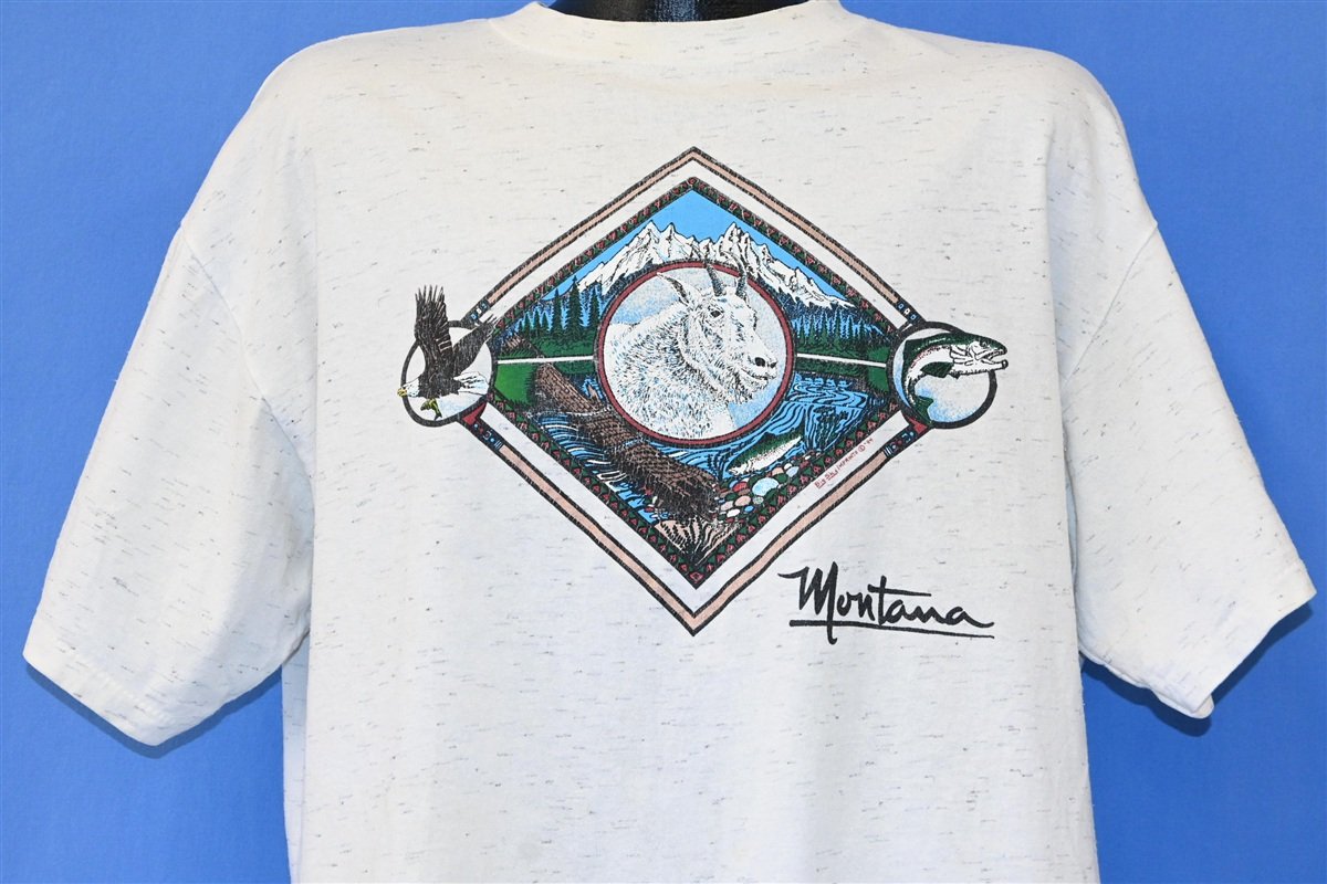 90s Montana Mountain Goat Eagle Fish State t-shirt Extra product image 1
