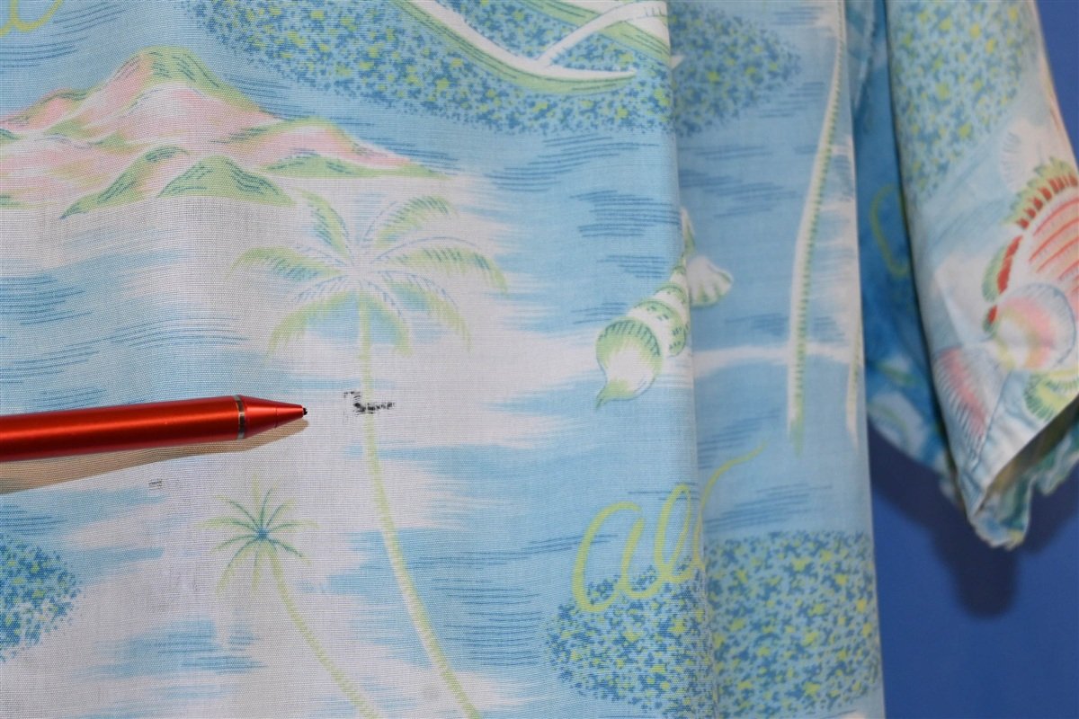 50s Aloha Pastel Ocean Beach Hawaiian Shirt Large product image 6