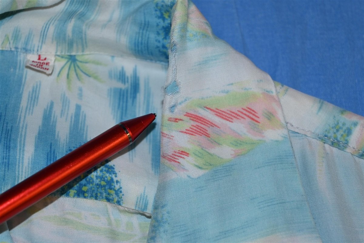 50s Aloha Pastel Ocean Beach Hawaiian Shirt Large product image 8