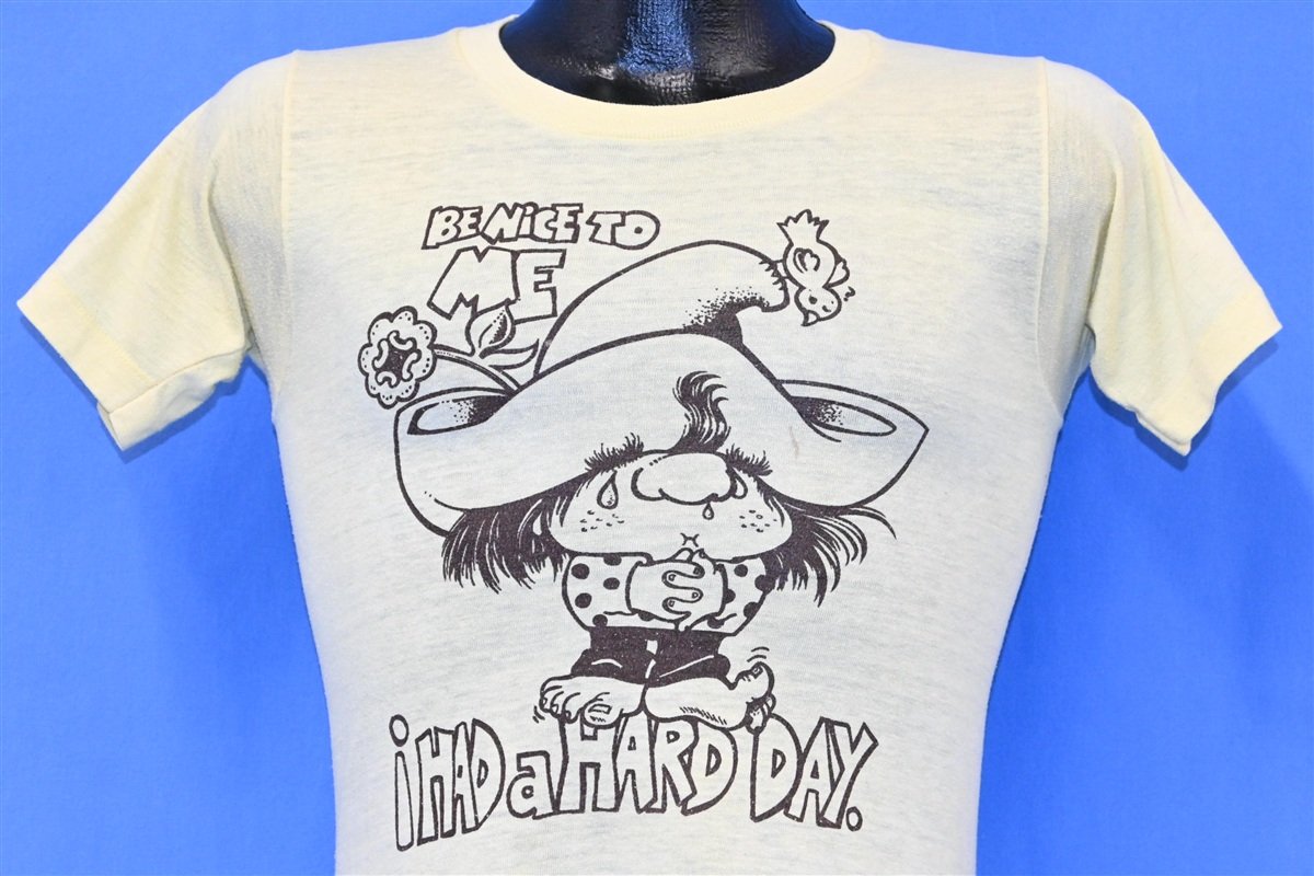 80s Be Nice to Me I Had a Hard Day Funny t-shirt Extra Small product image 1