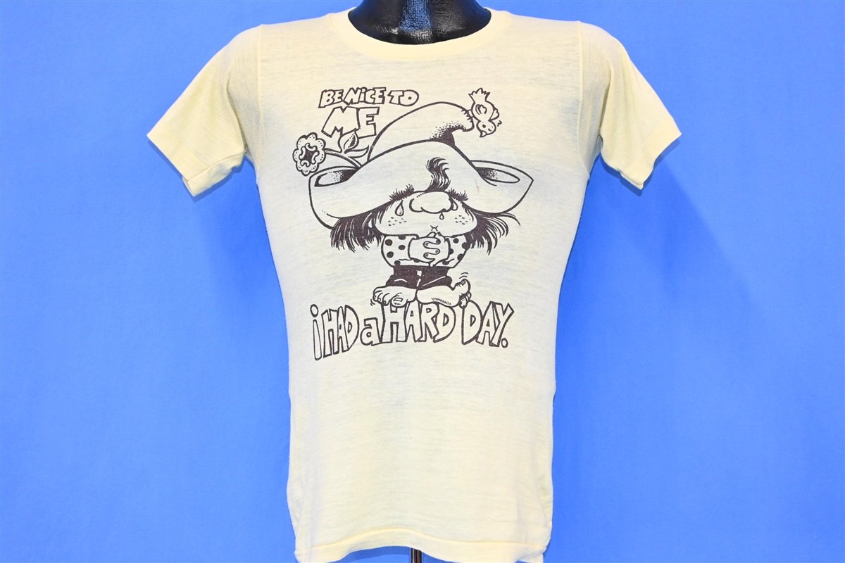 80s Be Nice to Me I Had a Hard Day Funny t-shirt Extra Small product image 2