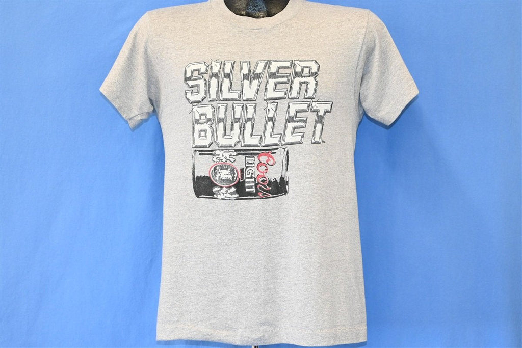 80s Coors Light Silver Bullet Beer Soft Gray t-shirt Small product image 2