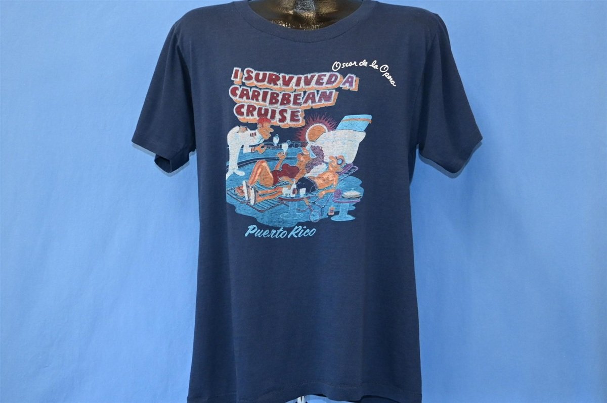 80s I Survived a Caribbean Cruise Puerto Rico t-shirt Large product image 2