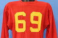 60s Russell Southern Red Gold #69 Football Jersey t-shirt product image 1