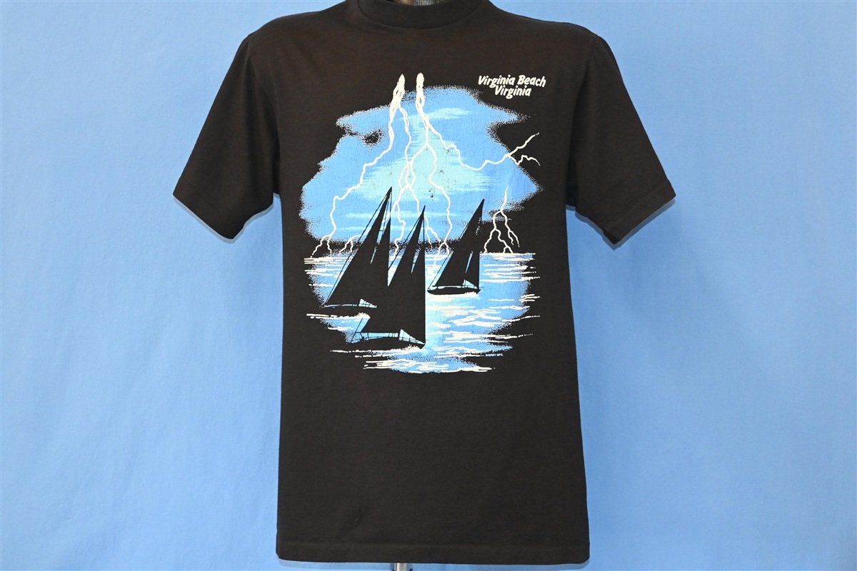 90s Virginia Beach Sailboat Lightning Storm t-shirt Medium product image 2
