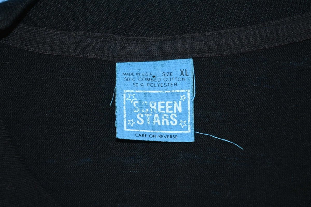 80s He Who Sins Grins Glitter Iron On Funny t-shirt Extra product image 3