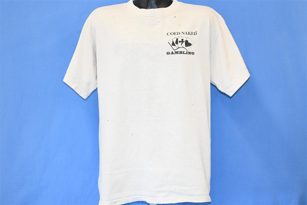 90s Coed Naked Gambling Lay 'Em On Distressed t-shirt Large product image 3