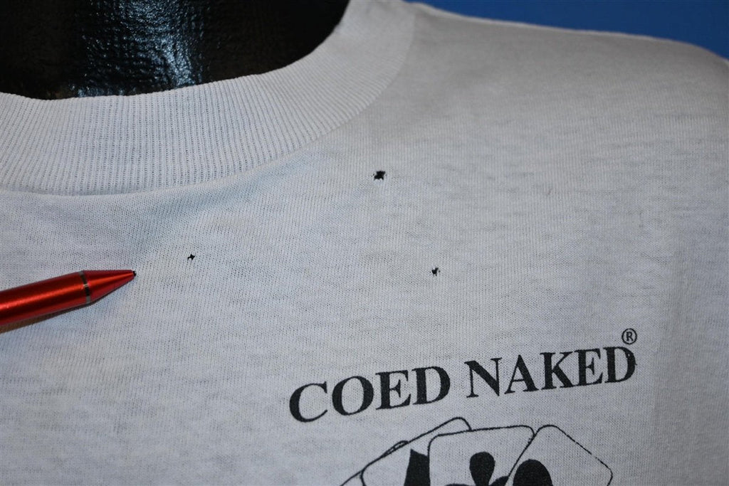 90s Coed Naked Gambling Lay 'Em On Distressed t-shirt Large product image 4