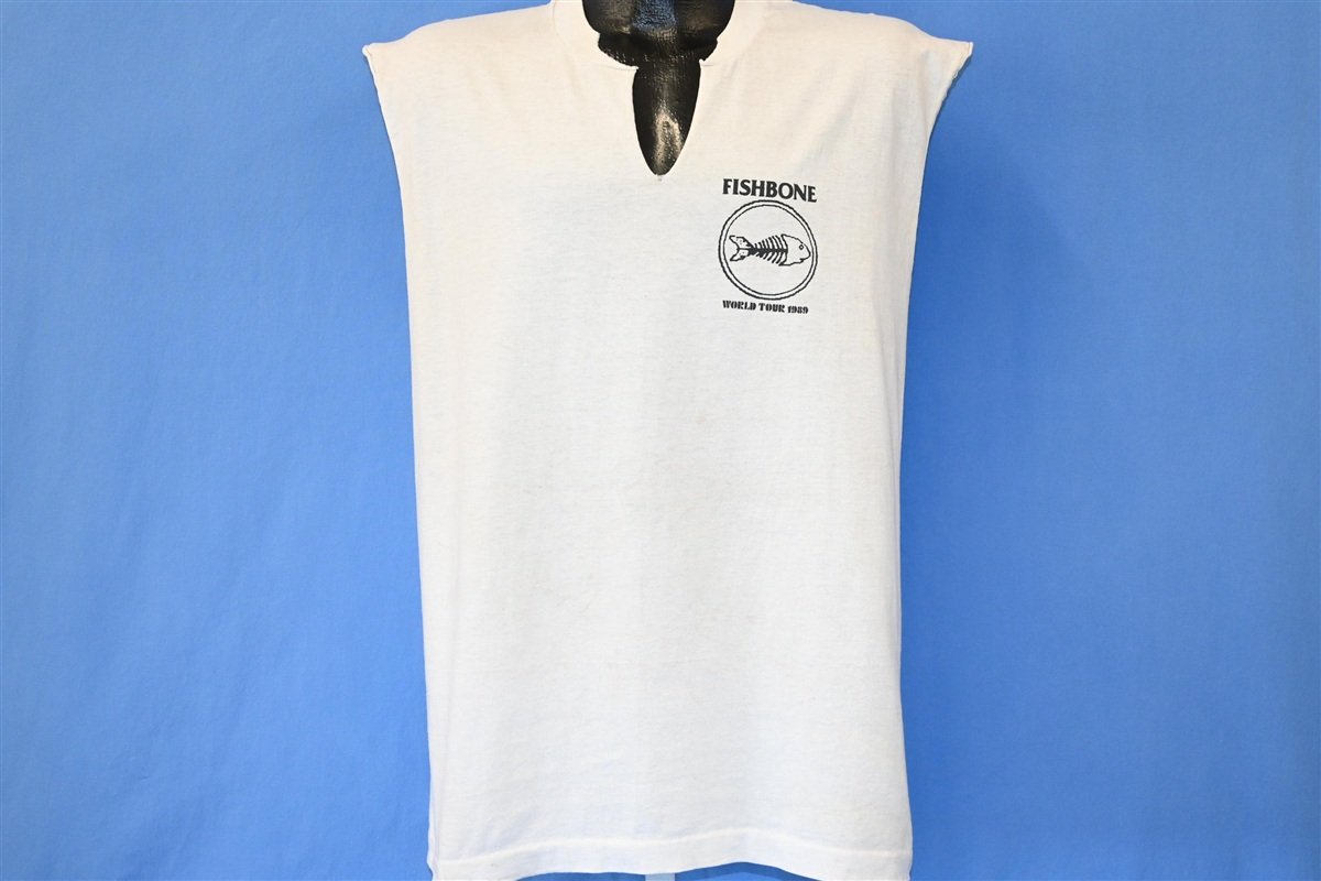 80s Fishbone World Tour 1989 Sleeveless Cut t-shirt Extra product image 3