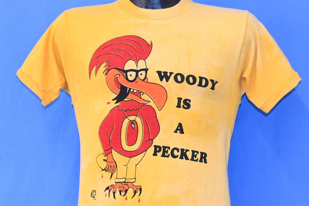 70s Woody Is a Pecker Funny College Football t-shirt Small product image 1